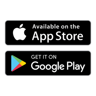 Available on the App Store and Google Play